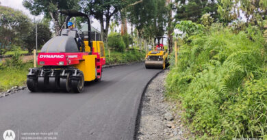 Vía Arabia-Yarumal alcanza el 80% de pavimentación, solo falta 1 kilómetro