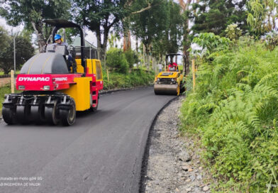 Vía Arabia-Yarumal alcanza el 80% de pavimentación, solo falta 1 kilómetro
