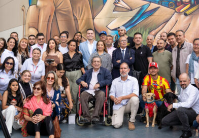 Pereira rinde homenaje a Lucy Tejada con imponente mural «El color de un pensamiento»