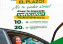 Gobernación extiende plazo para pago del Impuesto Vehicular con descuentos hasta el 30 de mayo