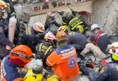 Un pequeño edificicio colapsó en Perira en el sector de los puentes